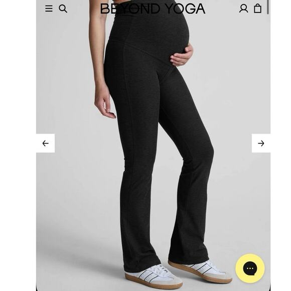 Beyond the Bump Beyond Yoga Spacedye Practice Maternity yoga Pant size large - Picture 1 of 8